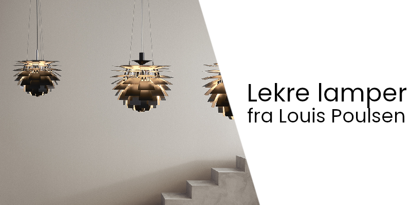 4 lekre lamper fra Louis Poulsen